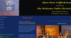 Desktop Screenshot of opendoorcoffeehouse.org